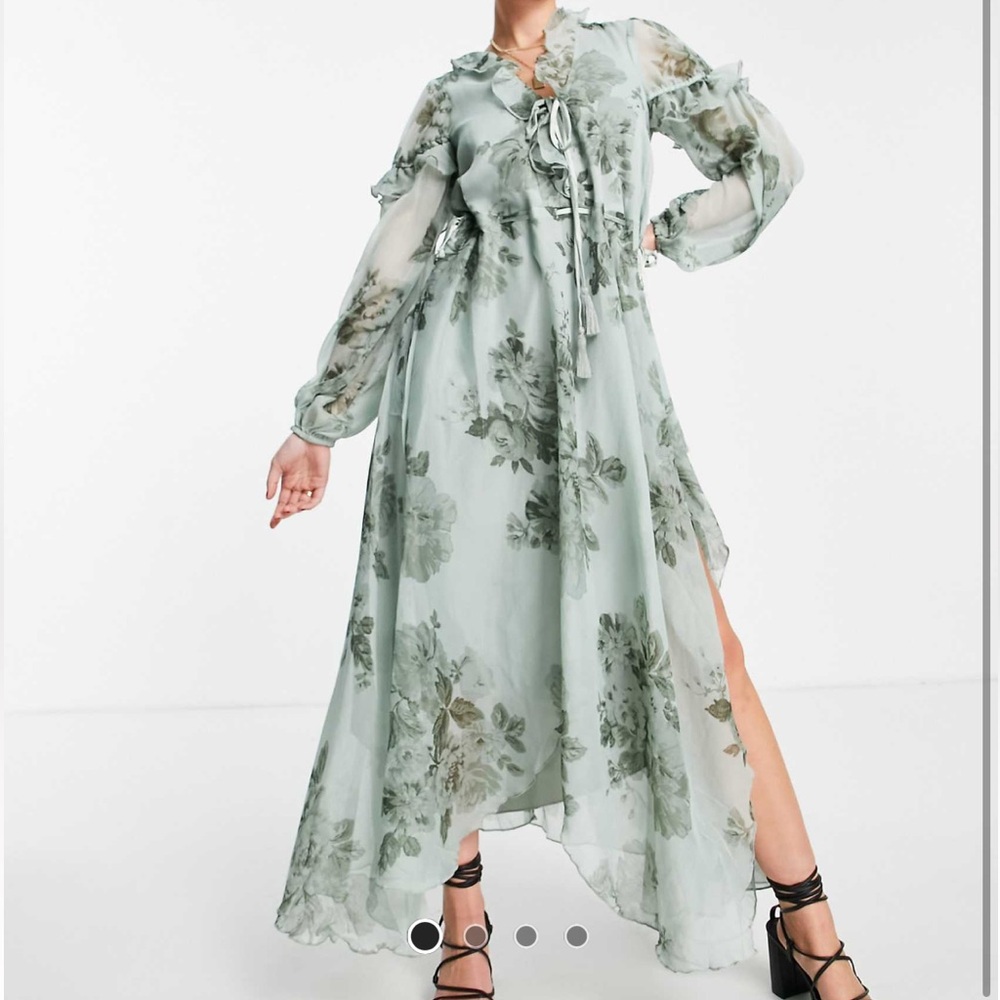 ASOS Floral Maxi Dress with Slit